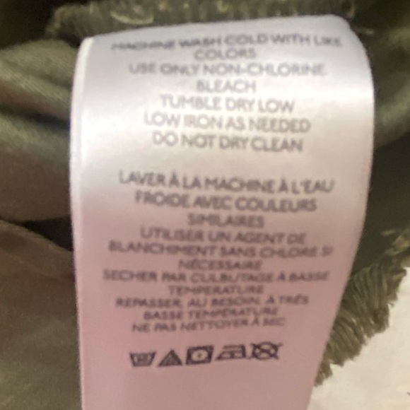 New! Anthropologie Pilcro Army Green Cropped Embroidered Jacket 2515 - Picture 10 of 13